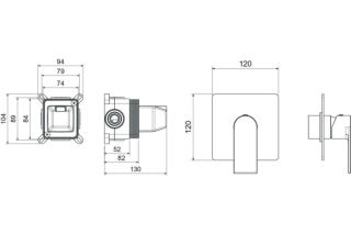 Смеситель для душа Aquatek Лира AQ1466CR хром